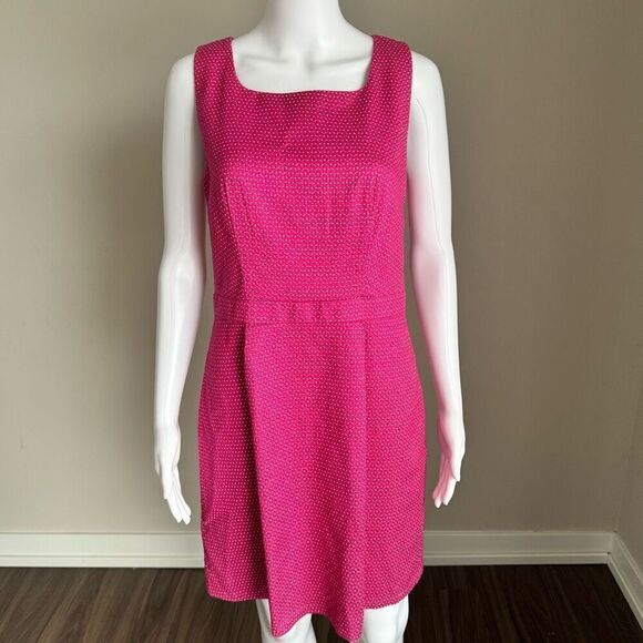 The Limited Polka Dot Shift Dress Pink & White Size 8 - Picture 2 of 9